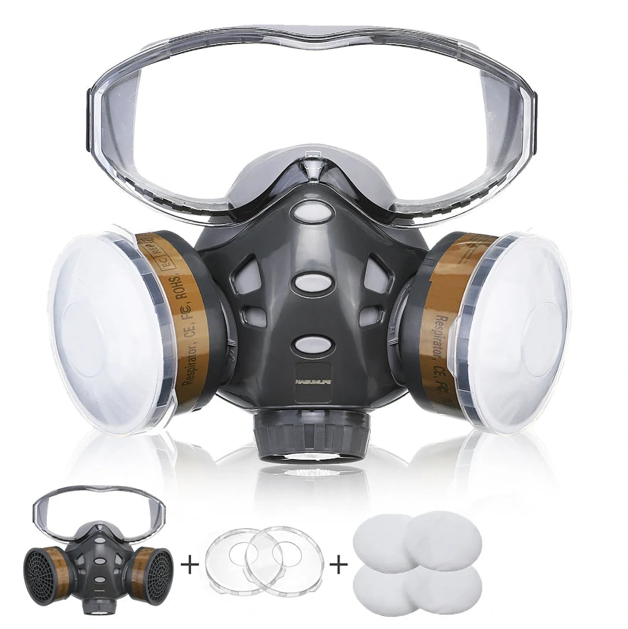 8200 Respirator Gas Mask Half Mask for Painting Dust Machine Polishing Welding Work Protection
