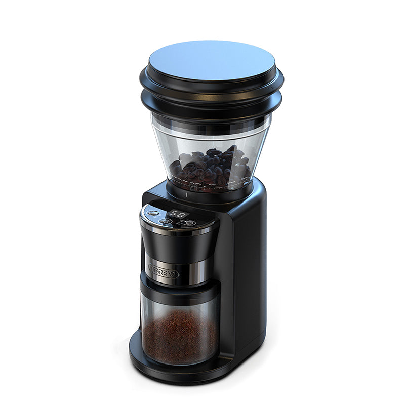 HiBREW G3 Automatic Burr Mill Coffee Grinder with 34 Gears for Espresso Turkish Coffee Pour Over Visual Bean Storage