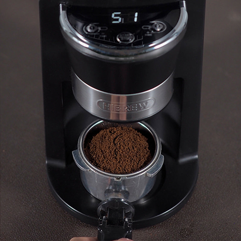 HiBREW G3 Automatic Burr Mill Coffee Grinder with 34 Gears for Espresso Turkish Coffee Pour Over Visual Bean Storage