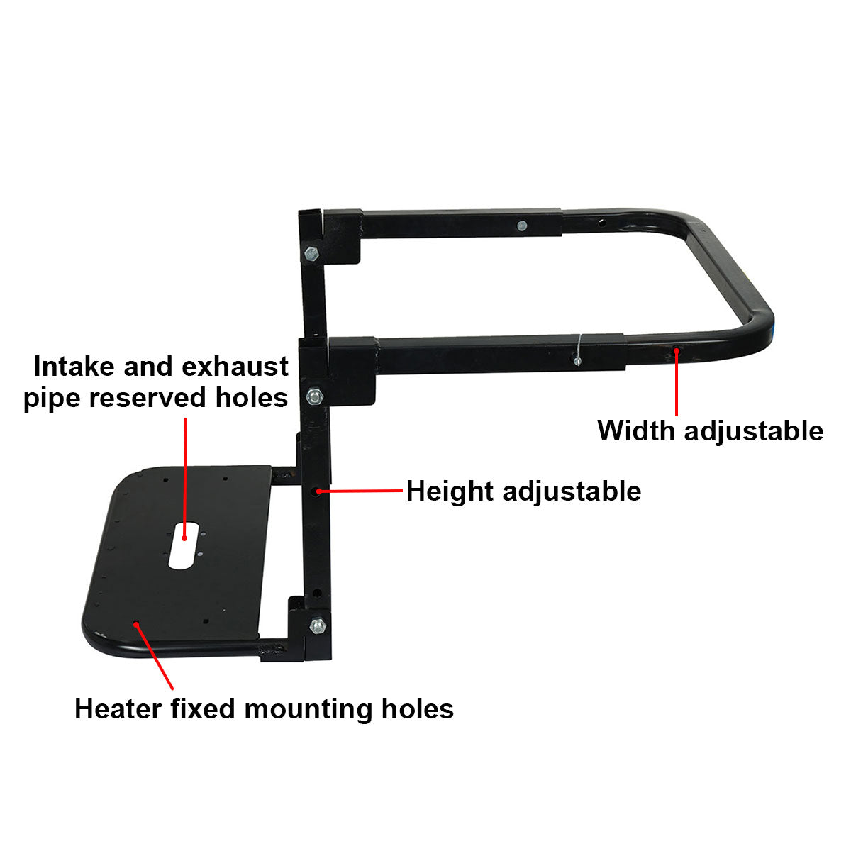 Car Heater Bracket Foldable Adjustable Universal for 14 to 18 Inches (about 36 to 46 cm) Tires