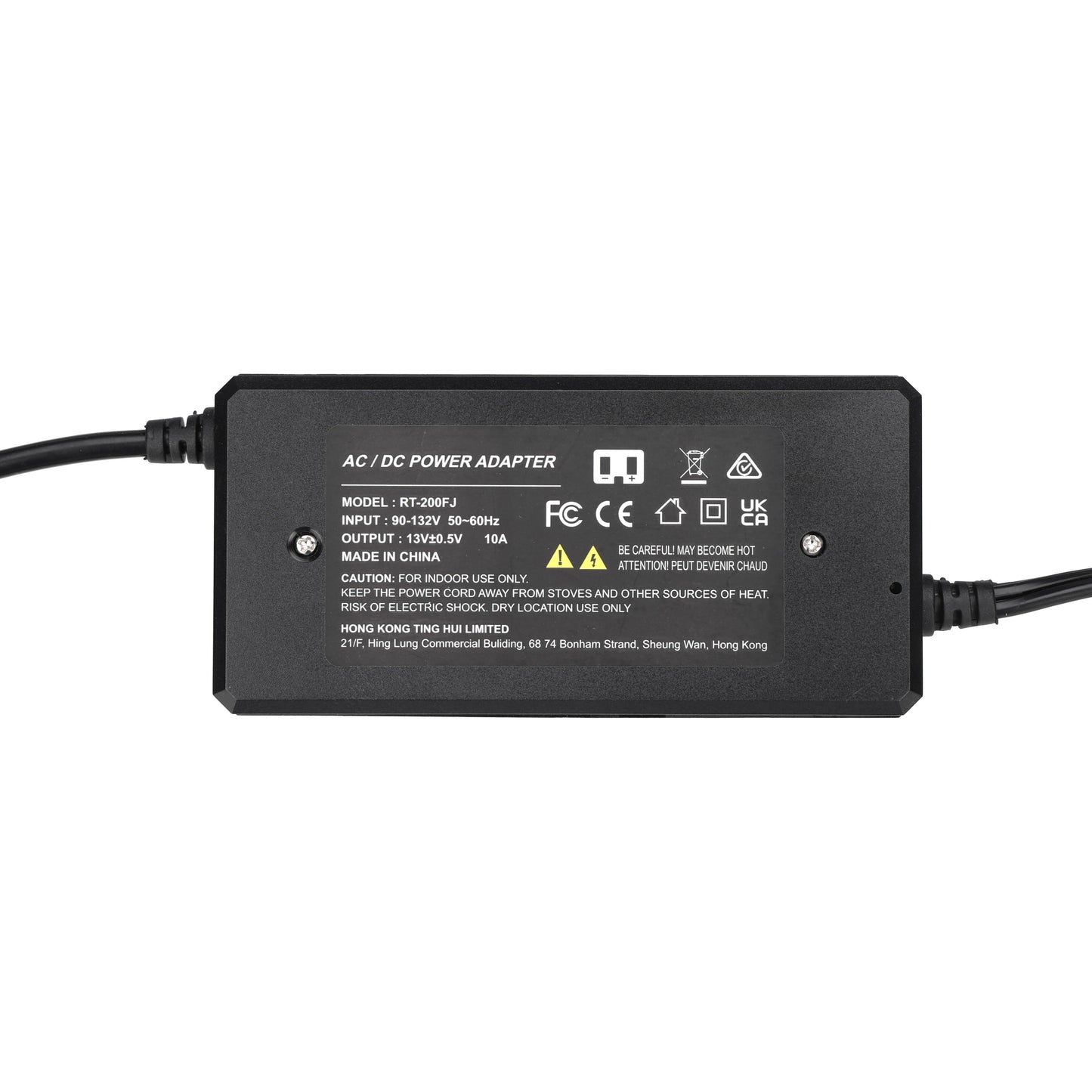 B-type Dual-hole AC to DC Adapter 1.7m Long for Diesel Heater Car Parking Accessories - EU Plug