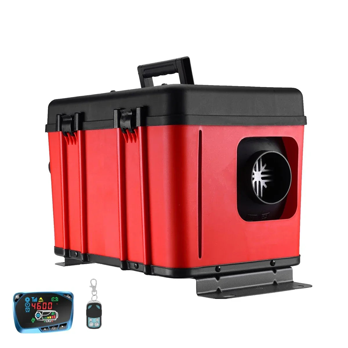 UK-New Mudiro 12V 8KW Diesel Air Heater Toolbox Parking Heater Portable All In One with Remote Control and LCD,3L Tank for Car RV SUV - New Plastic Housing