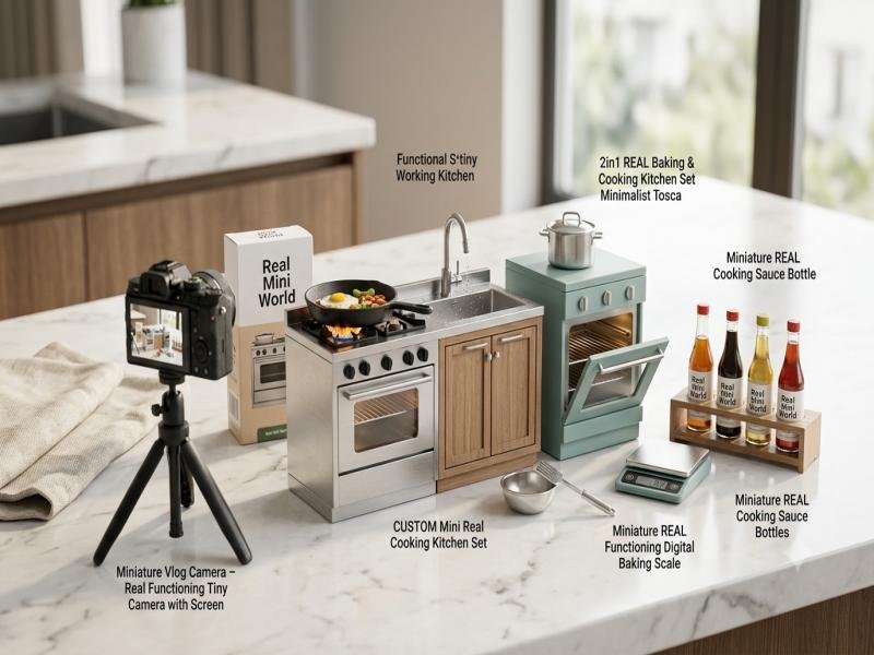 Real Mini World Review. Miniature Cooking Tools. Tiny Kitchen Sets. Best Selling Products And Complete Collection Guide